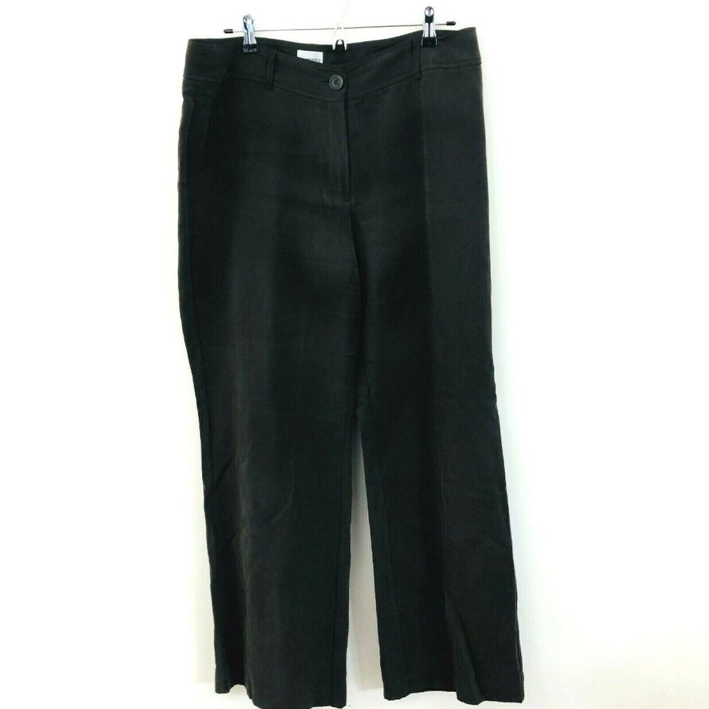 Chico's Brown Linen Silk Pants 16